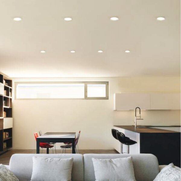 Faretto incasso gesso neo luce 9010 belfiore 0036 gu10 led lampada soffitto ottica fissa cartongesso - Belfiore - 9010