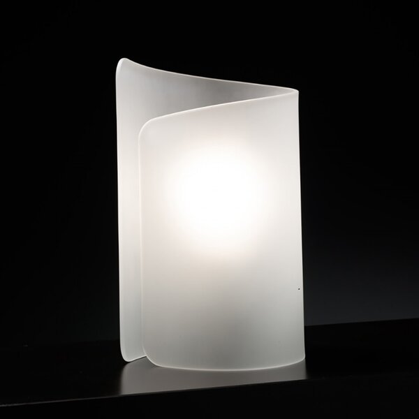 Abat-jour moderna selene illuminazione papiro 0372 053 e27 led vetro lampada tavolo - Selene Illuminazione