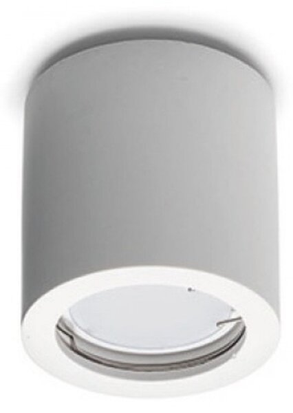 Plafoniera cilindro gesso belfiore 9010 fiori 8898 8900 gu10 led lampada soffitto - Belfiore - 9010