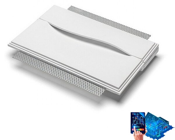 Applique incasso gesso 9010 belfiore chimera 4167.3004 led sistema wireless lampada parete cartongesso muro - Belfiore - 9010
