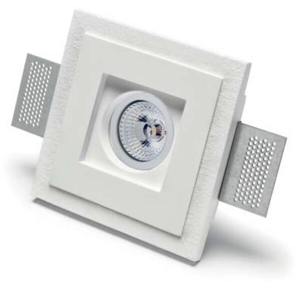 Faretto incasso gesso belfiore 9010 lyra 4176.35 gu10 led ip20 lampada soffitto cartongesso muratura - Belfiore - 9010