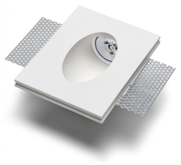 Segnapasso incasso gesso belfiore 9010 ogee 4164.35 gu10 led ip20 cartongesso muro - Belfiore - 9010