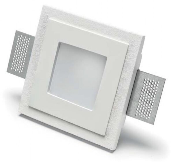 Faretto incasso gesso belfiore 9010 andromeda 4178.35 gu10 led ip44 ip20 lampada soffitto cartongesso muratura - Belfiore - 9010