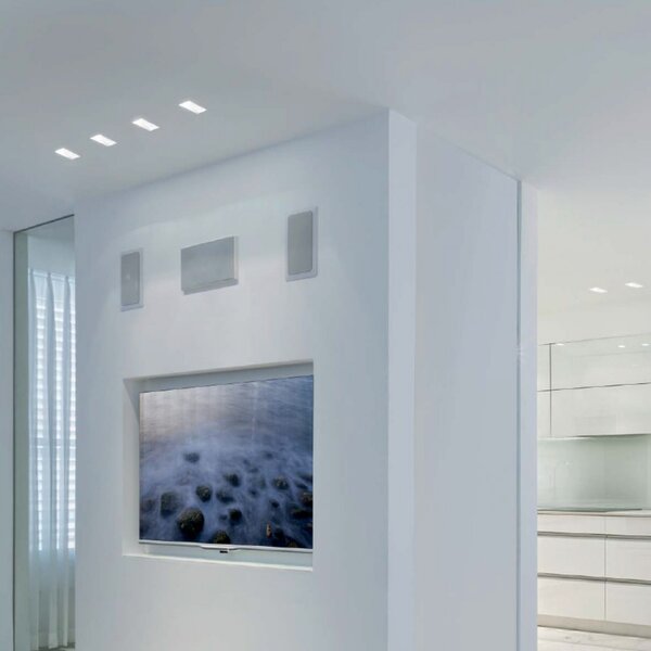 Faretto incasso gesso belfiore 9010 pegaso 4179.35 gu10 led ip20 lampada parete segnapasso cartongesso muratura - Belfiore - 9010