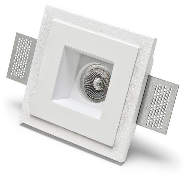 Faretto incasso gesso belfiore 9010 cassiopea 4180.35 gu10 led ip20 lampada soffitto soffitto cartongesso muro - Belfiore - 9010