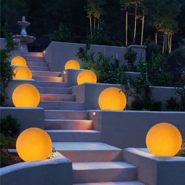 Lampada terra classica linea light group oh mars led sfera polietilene - Linea Light Group