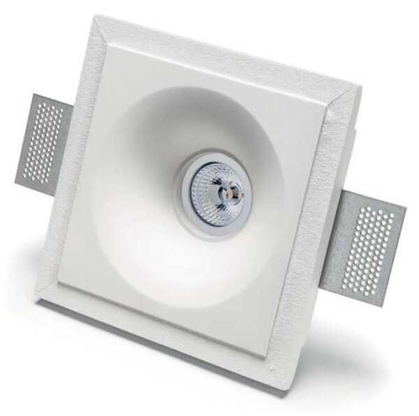 Faretto incasso gesso 9010 belfiore gru 4175.35 gu10 led ip20 lampada soffitto cartongesso muratura - Belfiore - 9010