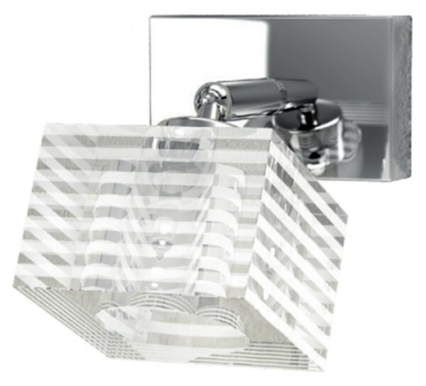 Outlet applique moderno top light metropolitan 1047 f1 g9 led vetro orientabile lampada parete - Lampadari Bartalini Outlet