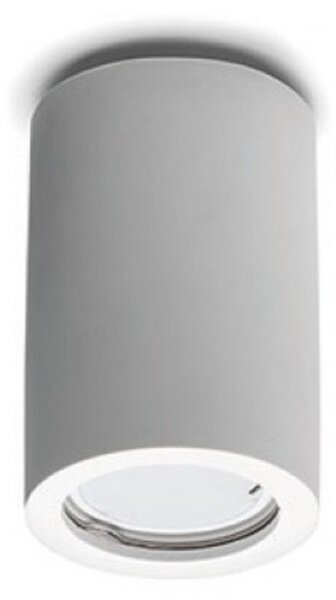 Plafoniera gesso belfiore 9010 fiori 8910 8912 gu10 led ip20 lampada soffitto cilindro - Belfiore - 9010