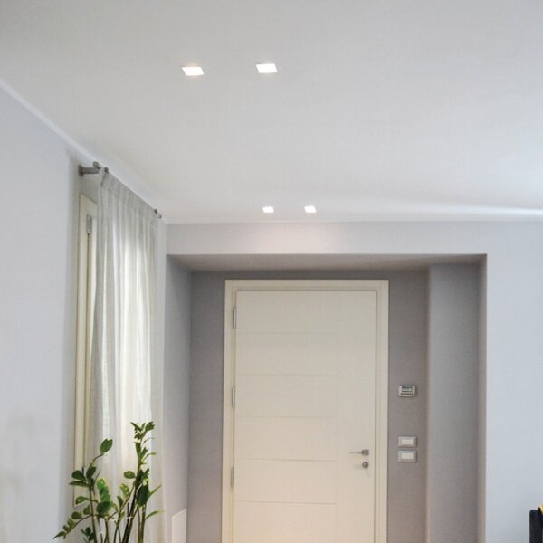 Faretto incasso gesso belfiore 9010 andromeda small 4278.35 gu10 led ip44 lampada soffitto cartongesso muratura - Belfiore - 9010