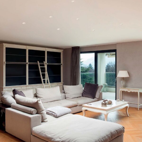 Faretto incasso gesso belfiore 9010 perseo 4181.35 gu10 led ip20 lampada soffitto parete cartongesso muratura - Belfiore - 9010
