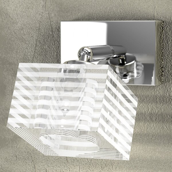 Outlet applique moderno top light metropolitan 1047 f1 g9 led vetro orientabile lampada parete - Lampadari Bartalini Outlet