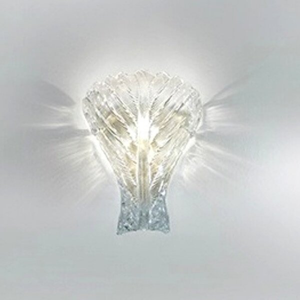 Applique classico sylcom loredan 1401 e27 led vetro murano lampada parete - Sylcom