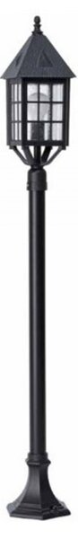 Lampioncino classico lampadari bartalini d.7016 plen blk db.0438 e27 led duralighting piantana lanterna - Lampadari Bartalini Esterno