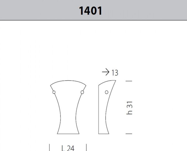 Applique classico sylcom loredan 1401 e27 led vetro murano lampada parete - Sylcom