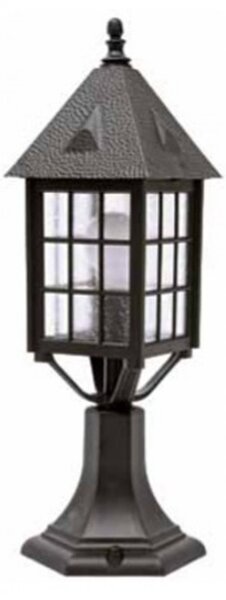 Lampioncino classico lampadari bartalini d.7016 le blk db.0196 e27 led duralighting lampada terra lanterna - Lampadari Bartalini Esterno