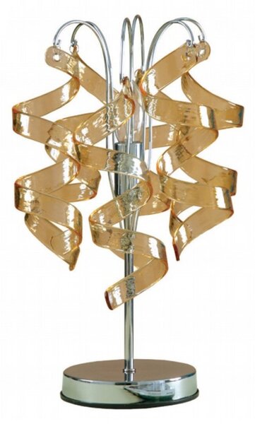 Abat-jour moderna padana lampadari marilyn 271 lg e14 led metallo vetro lampada tavolo - Padana Lampadari