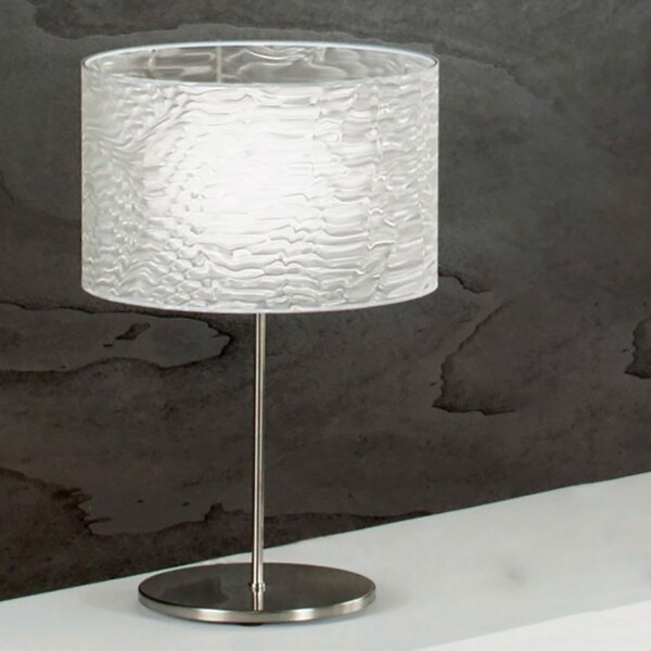 Abat-jour il-tom chic g e27 metallo policarbonato paralume moderno lampada tavolo interno - Illuminando