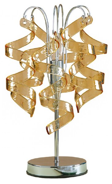Abat-jour moderna padana lampadari marilyn 271 lg e14 led metallo vetro lampada tavolo - Padana Lampadari