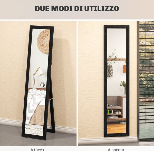Specchio Da Parete HOMCOM 60x80 Cm - Cornice MDF Bianca, Per Bagno, Camera, Soggiorno