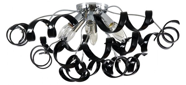 Plafoniera moderna padana lampadari trudy 273 plm e14 led vetro lampada soffitto - Padana Lampadari