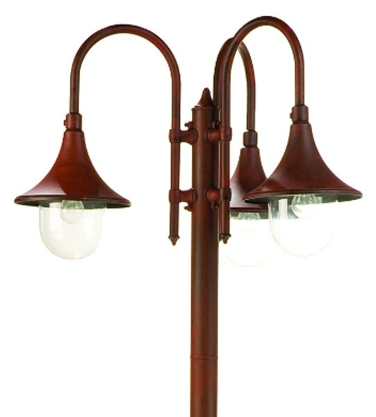 Lampioncino classico livos lampara 897 e27 led alluminio lampada terra - Livos
