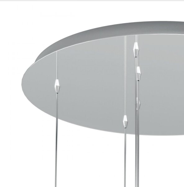 Plafoniera moderna top light inside 1206cr s8 g9 led metallo vetro - Top Light