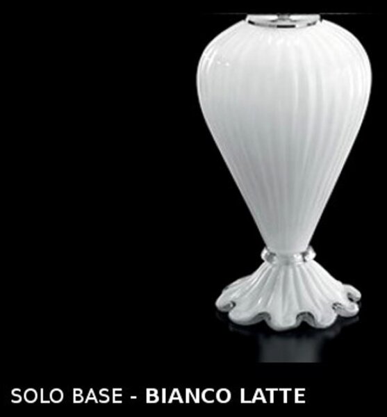 Abat-jour classica sylcom teodora 1462 22 e14 led vetro soffiato lampada tavolo - Sylcom