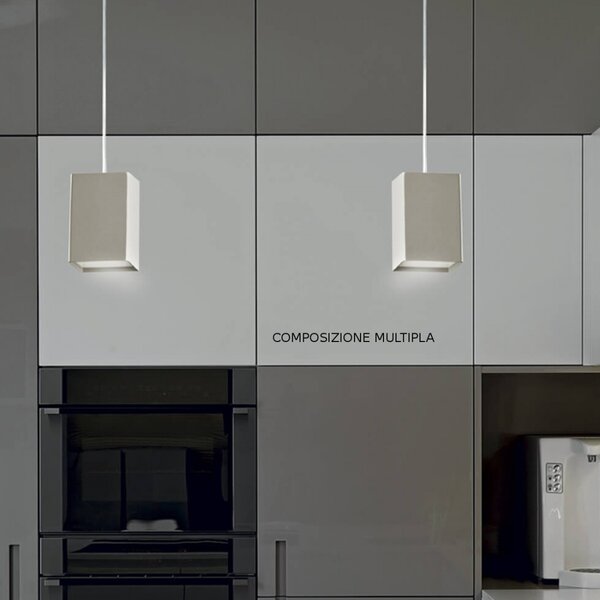 Lampadario moderno cattaneo illuminazione cubick 768 5s led dimmerabile metallo - Cattaneo Illuminazione