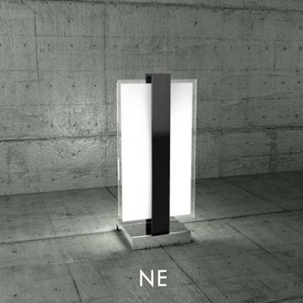 Abat-jour moderna top light cross 1106 p e27 led metallo vetro lampada tavolo - Top Light