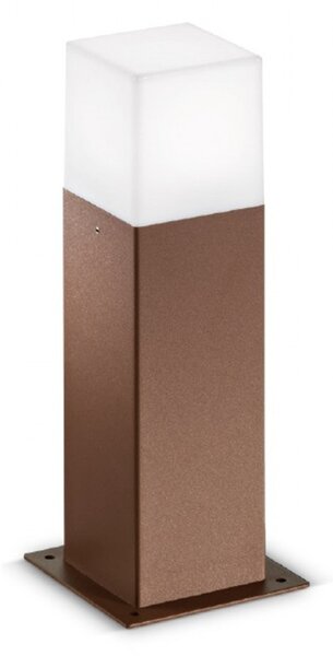 Lampioncino alluminio gea led aditi ges421 led lampada terra ruggine classico esterni 30cm e27 ip44 - Gea Led