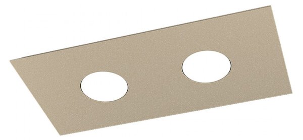 Plafoniera moderna top light area 1127 pl2 r gx53 led metallo lampada soffitto - Top Light