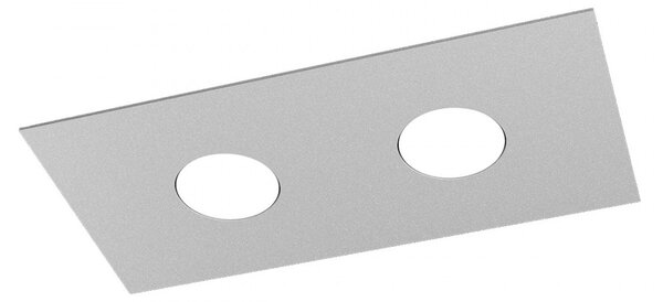 Plafoniera moderna top light area 1127 pl2 r gx53 led metallo lampada soffitto - Top Light