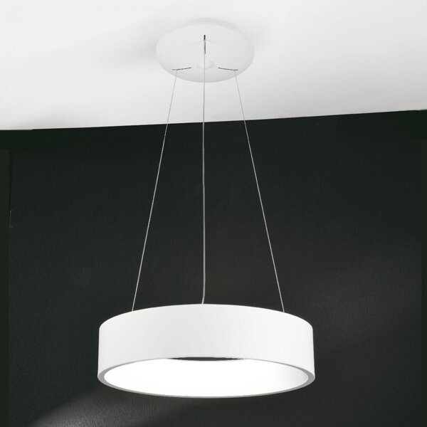 Lampadario moderno promoingross aurora s45 wh 1701lm led cct dimmerabile sospensione lampada soffitto - Promoingross