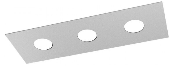 Plafoniera moderna top light area 1127 pl3 r gx53 led metallo lampada soffitto - Top Light