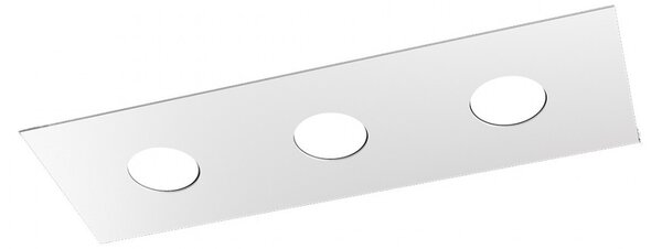 Plafoniera moderna top light area 1127 pl3 r gx53 led metallo lampada soffitto - Top Light