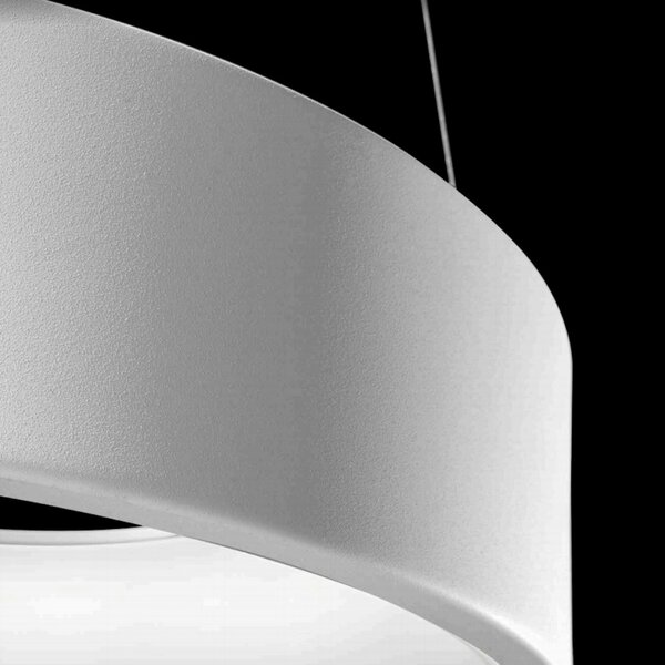 Lampadario moderno promoingross aurora s45 wh 1701lm led cct dimmerabile sospensione lampada soffitto - Promoingross