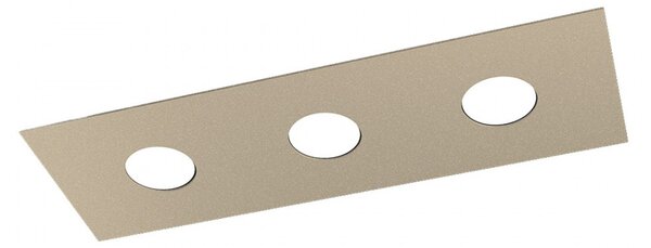 Plafoniera moderna top light area 1127 pl3 r gx53 led metallo lampada soffitto - Top Light