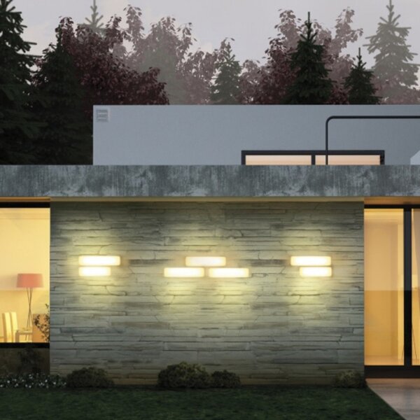 Plafoniera esterno linea light group mywhite b 7810 17w led ip65 polietilene lampada soffitto parete - Linea Light Group