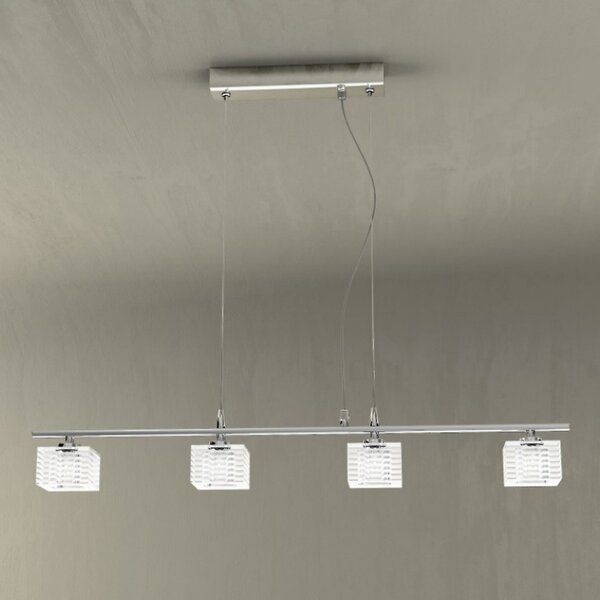 Outlet sospensione tp-metropolitan 1047 s4 g9 40w 4 luci lampada soffitto parete moderna - Lampadari Bartalini Outlet