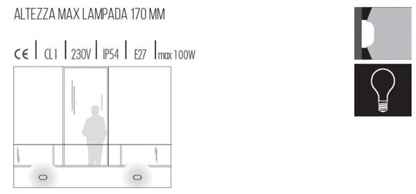 Applique moderno sovil illuminazione industriale ovale 701 e27 led alluminio lampada parete soffitto - Sovil Illuminazione