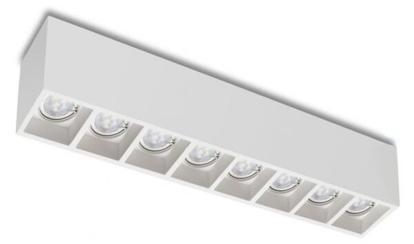 Plafoniera gesso belfiore 9010 banister 8943h gu10 led lampada soffitto - Belfiore - 9010
