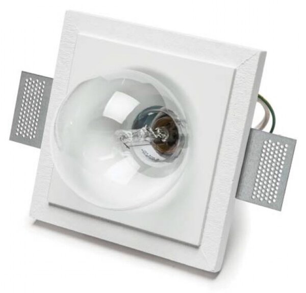 Faretto incasso gesso 9010 belfiore quark 4218a.39 e27 led lampada parete soffitto - Belfiore - 9010