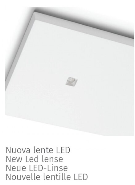 Plafoniera gesso belfiore 9010 flat double 8903b.3040 led sistema wireless lampada soffitto - Belfiore - 9010