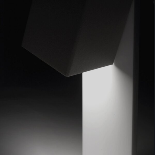 Abat-jour moderna cattaneo cubick 767 9l led metacrilato orientabile monoemissione - Cattaneo Illuminazione