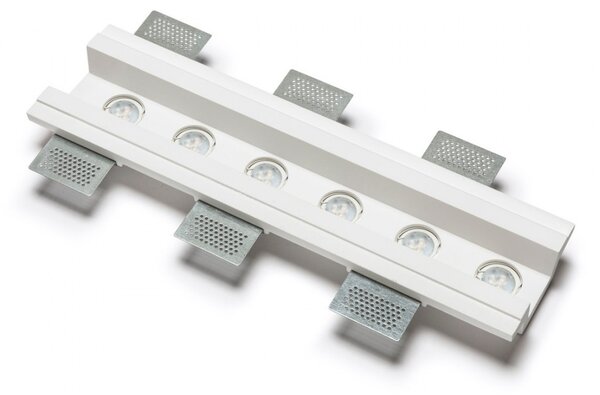 Faretti incasso gesso 9010 belfiore freccia big 4191f.35 gu10 led lampada scomparsa - Belfiore - 9010