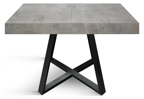 Tavolo allungabile <b> Mimì</b> da 95 a 145 con gambe incrociate nere