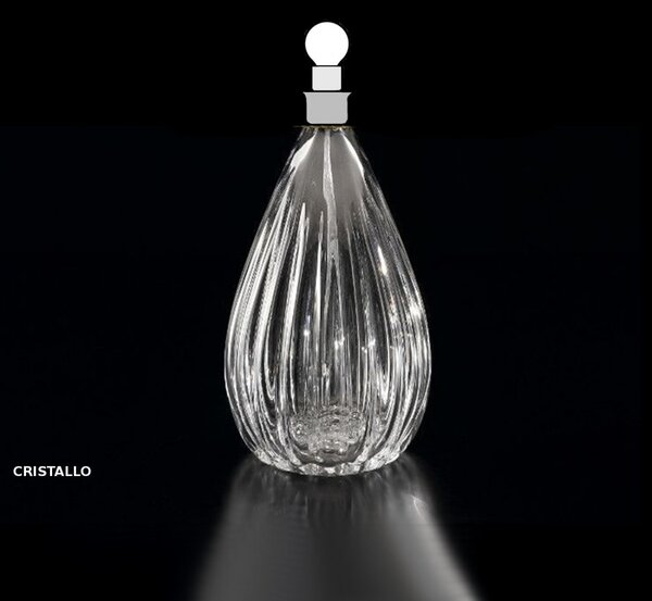 Abat-jour classica sylcom felicita 1396 e27 led vetro soffiato lampada tavolo - Sylcom