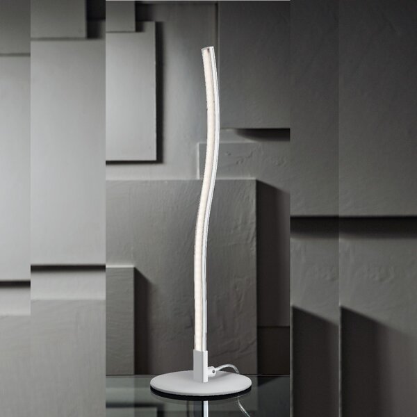 Abat-jours moderni illuminando anelli lu 1 led lampada tavolo scrivania metallo bianco interni 5w 440lm - Illuminando