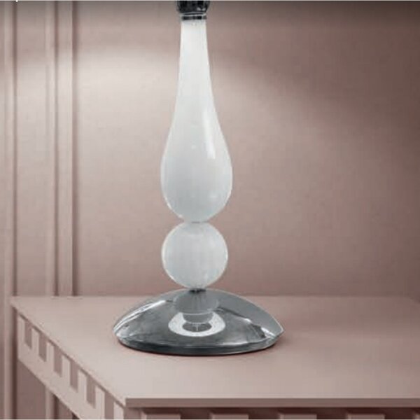 Abat-jour classica sylcom carola 1422 20 e14 led vetro murano lampada tavolo - Sylcom